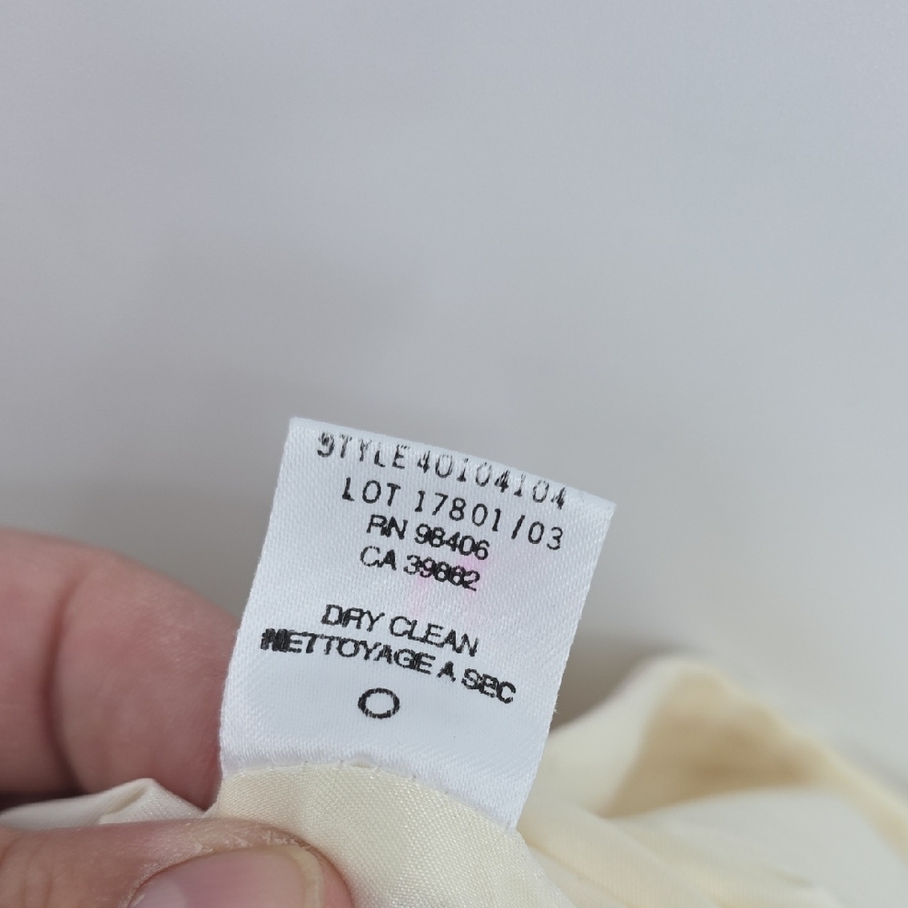 Theory Pink Pinstripe Cream Blazer Women's Size 10 - Picture 9 of 9